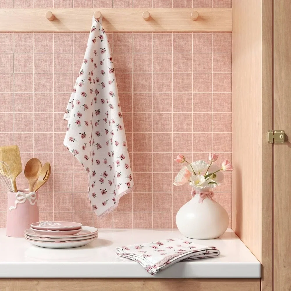 Bow Small Utensil Holder Pink - Room Essentials, Target